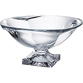 Barski - European Quality Glass - Crystalline - Centerpiece - Footed Bowl - 13" Diameter - Made in Europe