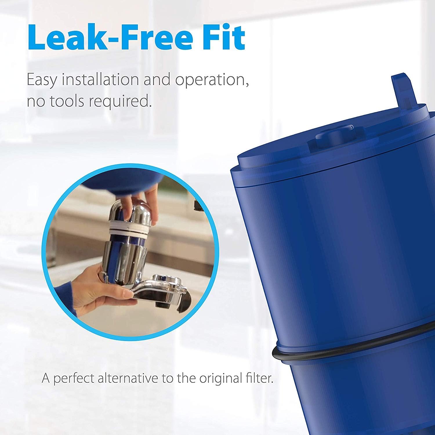 Waterdrop RF-9999 Water Filter, Compatible with Pur RF9999 Faucet Replacement Water Filter, Pack of 6: Home Improvement