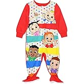 CoComelon Baby-Boys Toddler Infant Footed Blanket Sleeper Pajamas - Toddler Footie Pajamas