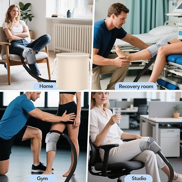 ICE MACHINE FOR KNEE AFTER SURGERY WITH TIMER | COLD THERAPY MACHINE FOR SHOULDER ANKLE PAIN RELIEF, MULTI-MODE ICE THERAPY FOR SURGERY RECOVERY & SPORTS INJURIES WITH COMPRESSION PAD