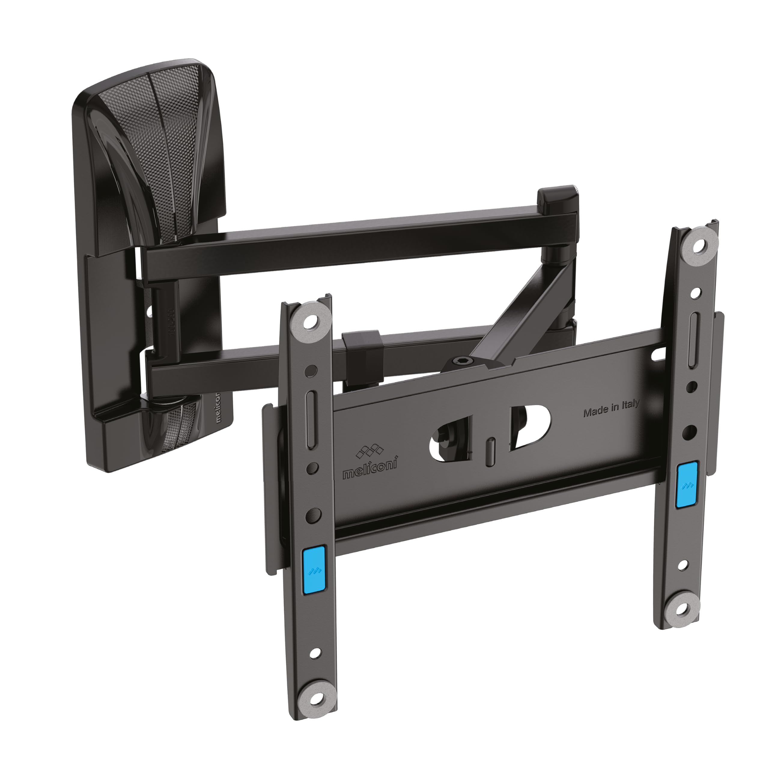 Meliconi, Slimstyle Plus 200 SDR, TV Wall Bracket with Arm and Double Rotation, Bracket for TV Screens Flat from 26‘ to 45’, VESA mount 50-75-100-200, Load capacity 25 Kg, Made in Italy, Black — image 1