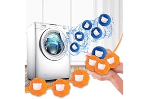 12Pcs Pet Cleaning Ball Reusable Hair Remover Washing Machine Catcher Laundry Dryer for Clothing Dog Cat Clothes Anti-Winding