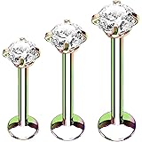 BodyJ4You 3PC Labret Tragus Cartilage 16G