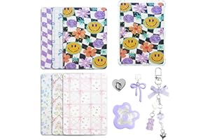 JINGSEN Lot de 6 cartes à insérer dans un étui pour Kindle, avec breloques pour Kindle et bouchons anti-poussière USB-C, pour