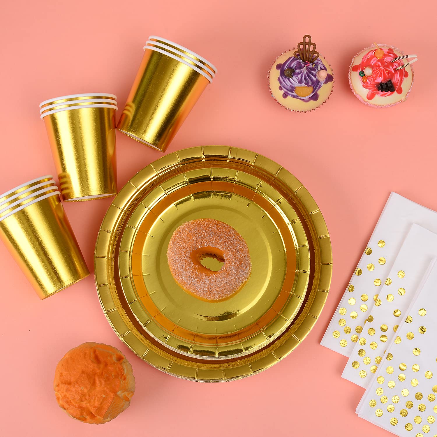 Gold Party Supplies Set