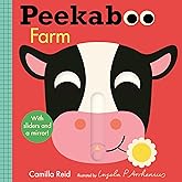 Peekaboo: Farm: (An Interactive Board Book for Babies & Toddlers with Mirror & Sliders to Push, Pull, or Turn. Cute Artwork I