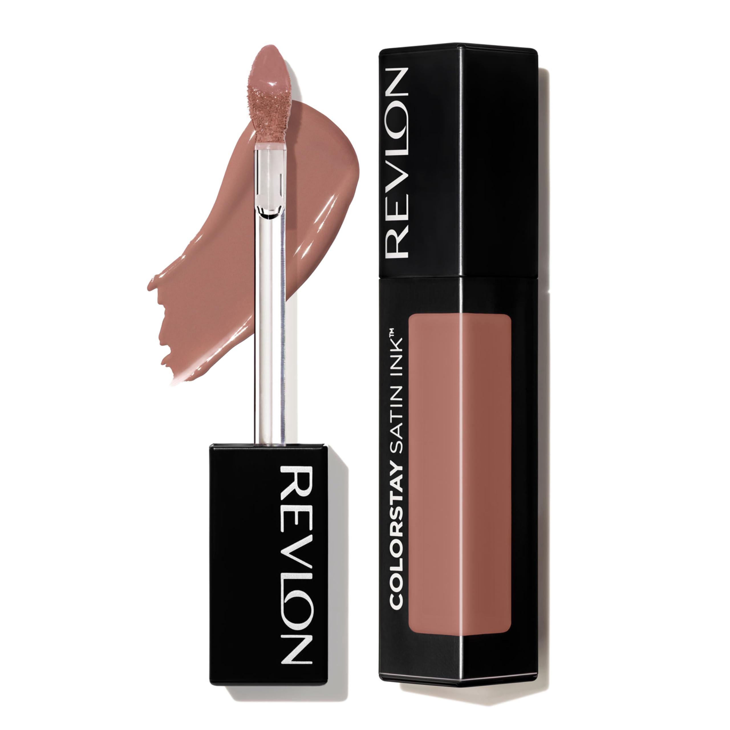 Revlon ColorStay Satin Ink Liquid Lipstick, Longwear Rich Lip Colors, Formulated with Black Currant Seed Oil, 001 Your Go-To