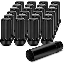 24 écrous De Roue M12 X 1.5 - Acier Carbone - Pour Toyota Tacoma, Tundra, Sequoia - Compatible Entretoises Centrées Moyeu 6x5.5 - 9