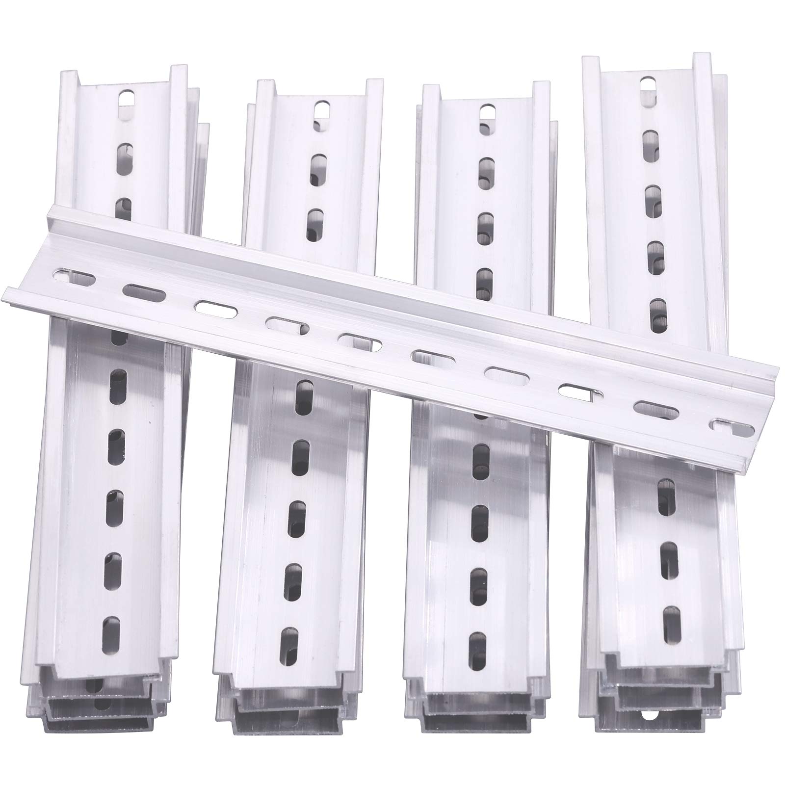 Keadic 15Pcs Rail Slotted Aluminum Assortment Kit, 8 Inches Long 35mm Wide 7.5mm High