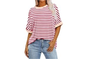 LIKEOULI Womens Tops Comfortable Print Round Neck Short Sleeved Top Blouse T-Shirt Summer Outfits for Women 2024