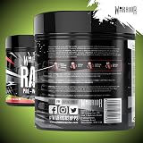 Warrior Rage Pre Workout Powder 392g High Stim 300mg Caffeine Wicked Watermelon view 6