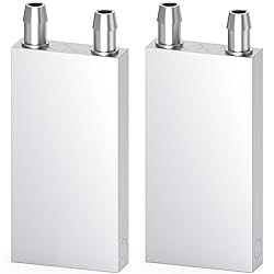 DIYhz Aluminum Water Cooling Block, Liquid Water