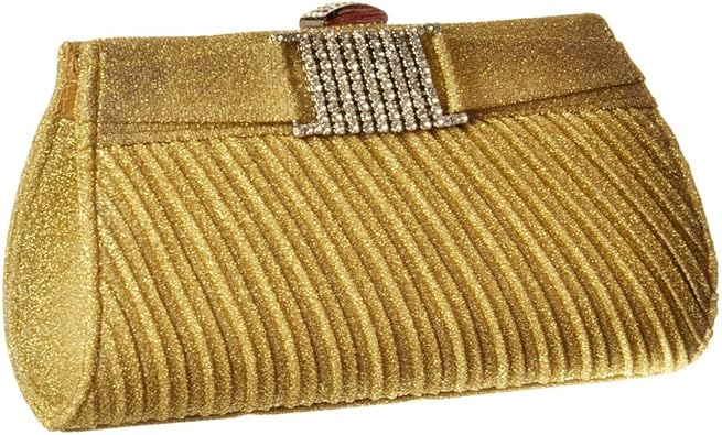 gold glitter purse