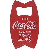 Tablecraft Stainless Steel Coca-Cola Bottle Opener Fridge Magnet, Red