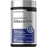 Horb&auml;ach Astaxanthin Supplements | 10mg | 60 Softgels | Algae-Derived Dietary Supplement | Non-GMO &amp; Gluten Free