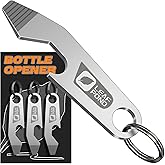 LEAF POND 3-Pack Bottle Opener Keychain, EDC Pry Bar, Flathead Screwdriver Tip, Beer Opener Key Chain, Keychain Pry Bar, EDC Bottle Opener, Portable Key Tool, Stainless Steel Can Opener Keychain