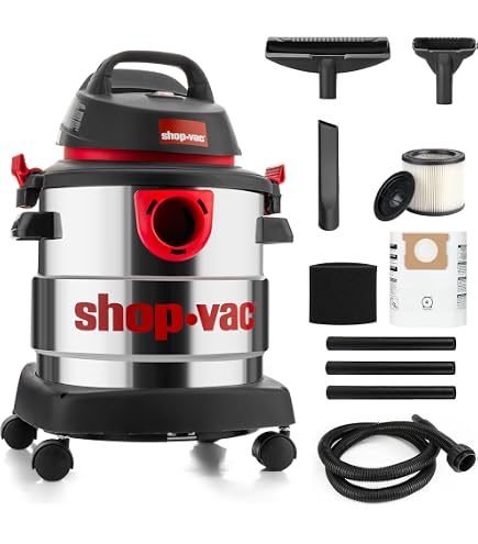 Contractor Wet Dry Vac Shop-Vac 6 Gallon Wet/Dry Vacuum - 3.5 HP ...