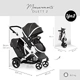 hauck Duett 2 Black Baby & Toddler Tandem Pushchair with Raincovers view 3
