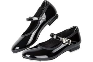 Dynadans Unisex-Child Slide Buckle Strap Tap Shoe Mary Jane Flat