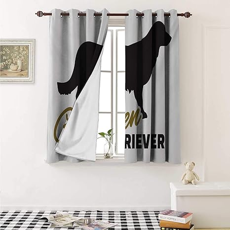 Amazon Com Shenglv Golden Retriever Window Curtain Fabric