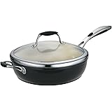 Tramontina 80110/021DS Gourmet Ceramica Deluxe Aluminum Covered Deep Skillet, PFOA- PTFE- Lead and Cadmium-Free Ceramic Inter
