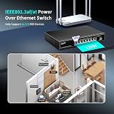 NICGIGA 8 Port 2.5G PoE Switch 120W 10G SFP Unmanaged IEEE802.3af/at 2.5GbE view 4