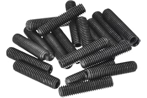 uxcell Socket Set Screws,20Pcs M8x35mm Metric -Carbon Steel Hex Socket Set Headless Cup Point Grub Screws, for Repairing Comp
