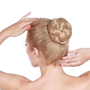 Smilco Braided Hair Bun Clip In Buns Chignon Hairpieces Extensions