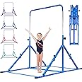 MARFULA Upgrade Foldable Gymnastic Bar with Mat for Kids Ages 3-12, 200 lbs Weight Capacity, Gymnastic Kip Bar Horizontal Bar for Kids, Gymnastic Training Equipment for Home and Gym Center Use