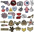 43 Pièces Ecusson Thermocollant Adulte, Embroidered Patch, écussons Brodés à Repasser, Autocollant de Patch pour t-Shirt Jeans Sacs à Linge 43 Pièces Ecusson Thermocollant Adulte, Embroidered Patch, écussons Brodés à Repasser, Autocollant de Patch pour t-Shirt Jeans Sacs à Linge