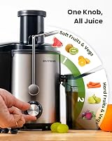 SHARDOR Juicer 800W 3-Speed Centrifugal Stainless Steel High Yield view 2