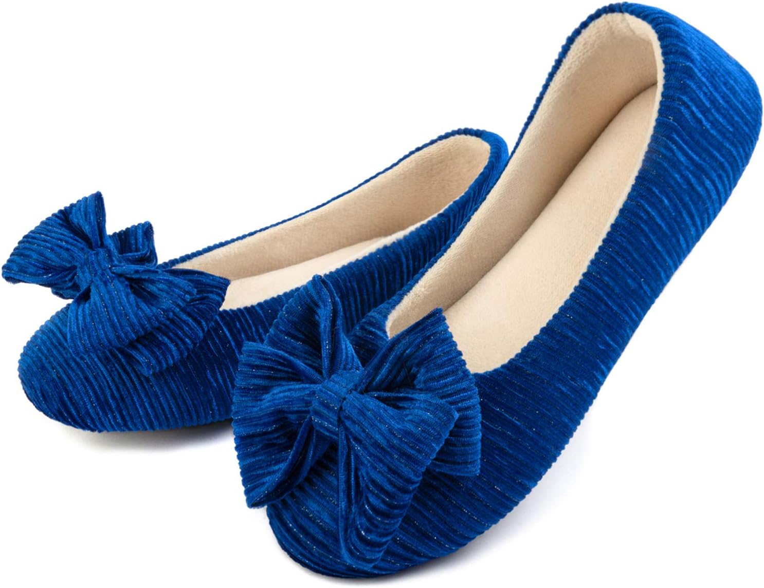 ULTRAIDEAS Women’s Velvet Ballerina Slipper, Lightweight House Slipper