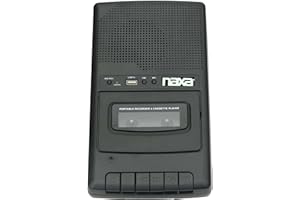 NAXA Electronics NPB-300 Portable Cassette Recorder and Digital Converter, Black