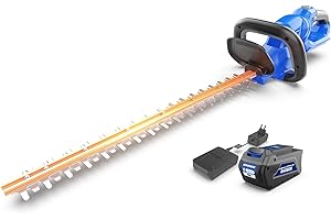 WILD BADGER POWER Hedge Trimmer 40V 24” Cordless, Powerful Electric Hedge Trimmer, 2.0Ah Battery and Charger Included