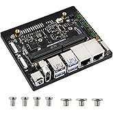 Waveshare Jetson Orin Nano/NX Super Dual Ethernet Base Board &ndash; Compatible with Jetson Orin Nano and Jetson Orin NX Modules, Designed for NV Jetson Orin Nano Super AI Development Kit