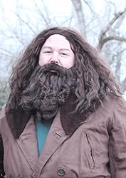ALLAURA Brown Wizard Wig and Beard Set | Mens