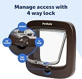 PetSafe Manual-Locking Cat Flap 4-Way Energy Efficient Brown view 3