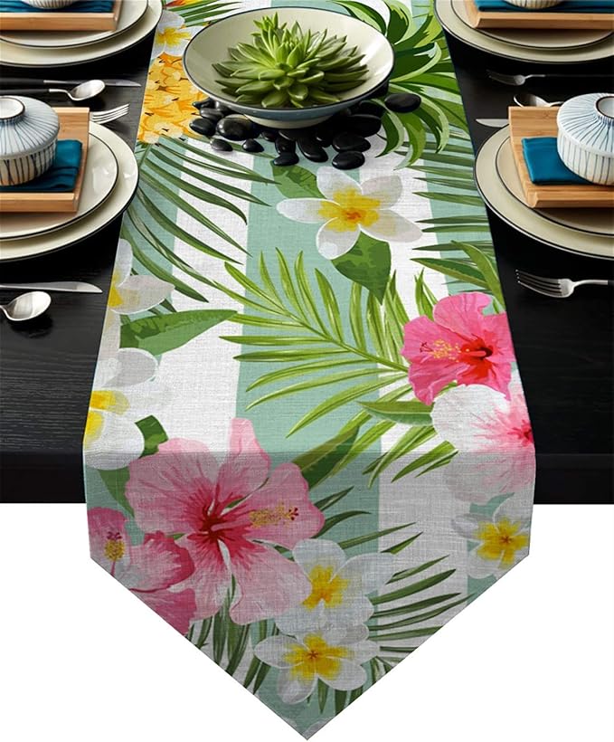 Tischläufer Ananas- und Blumen-Tischläufer for Hochzeits-Party