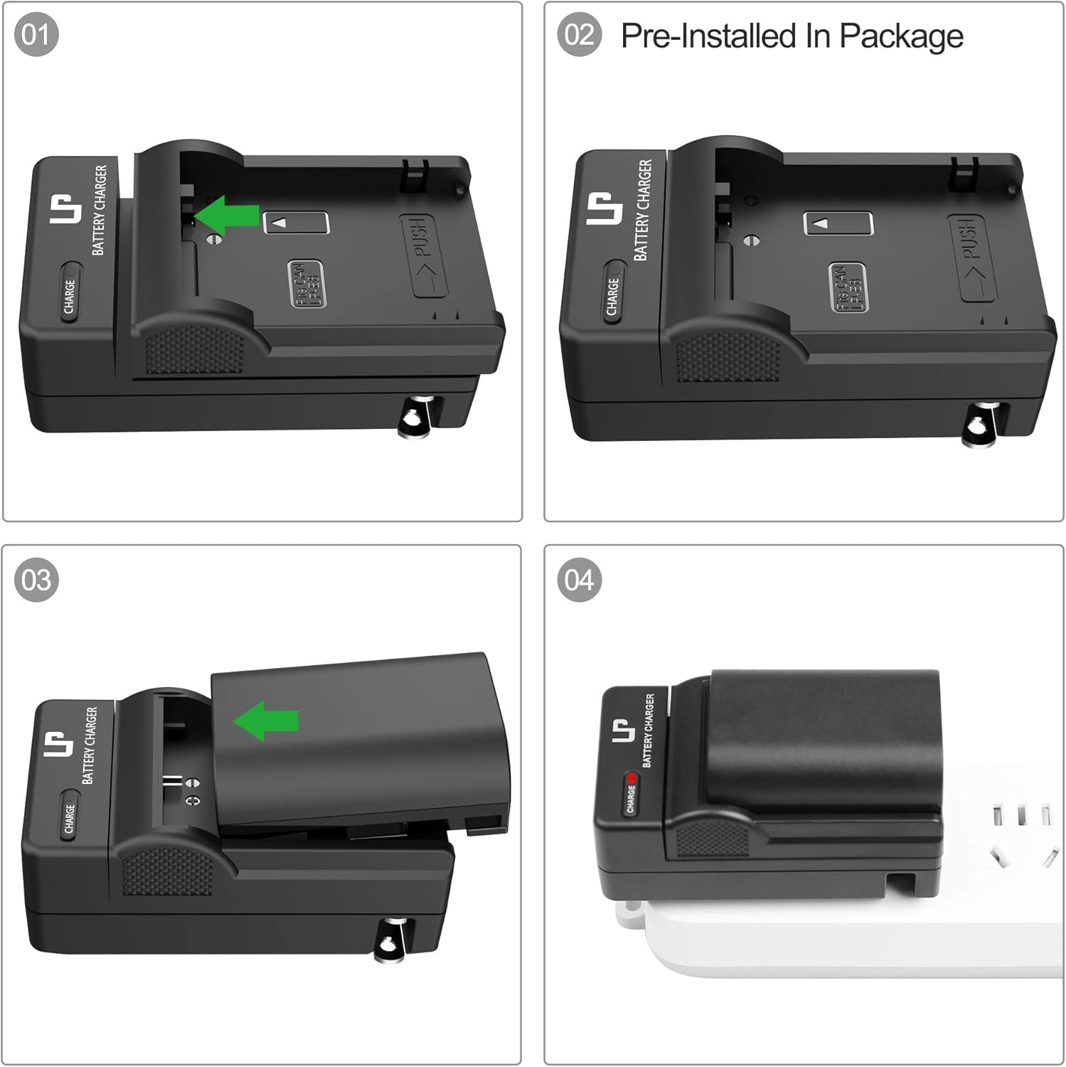 LP-E8 Battery Charger, LP Charger Compatible with Canon EOS Rebel T2i, T3i, T4i, T5i, 550D, 600D, 650D, 700D, Kiss X4, X5, X6i, X7i Cameras & More (Not for T2 T3 T4 T5) : Camera & Photo