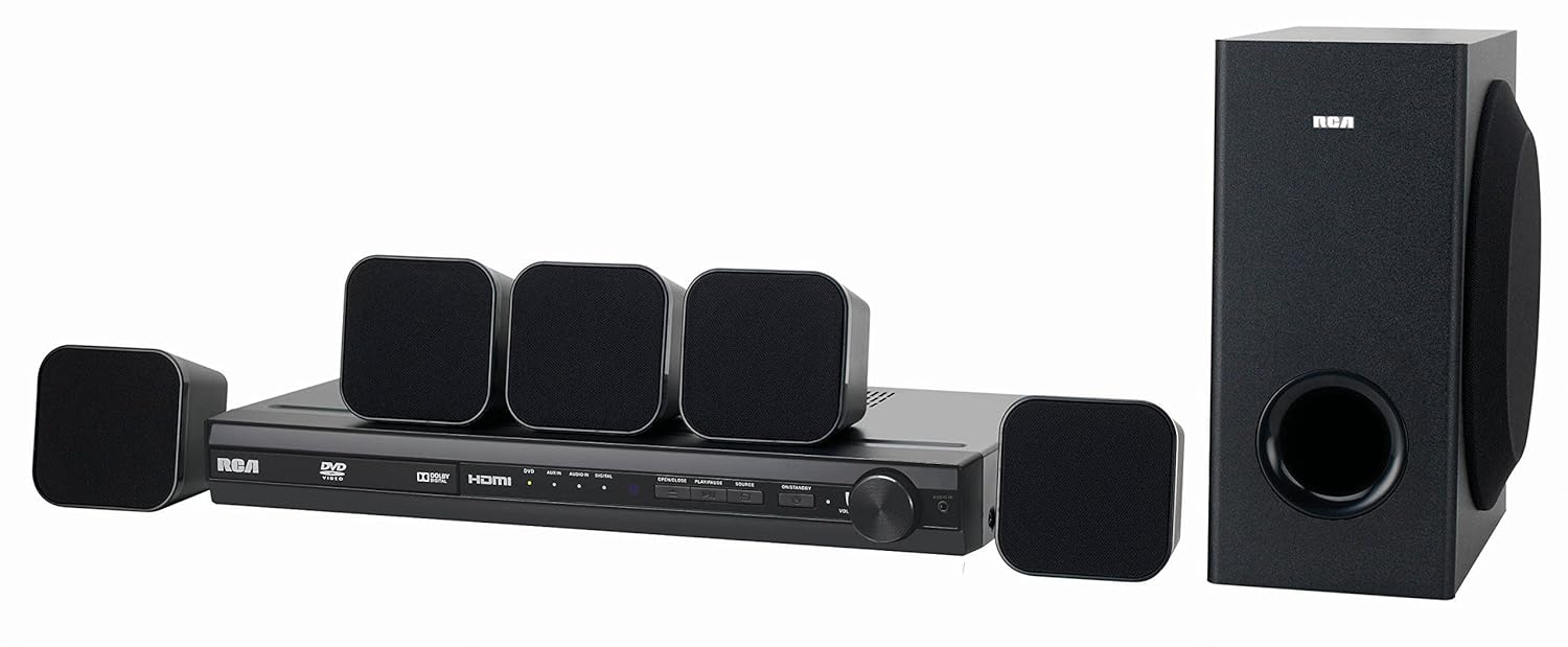 Amazon.com: RCA 200-Watt 5.1 Channel DVD Home Theater System (RTD3276H):  Home Audio & Theater