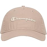 Champion Womens Script Embroidery Washed Cotton Twill Adjustable Baseball Cap