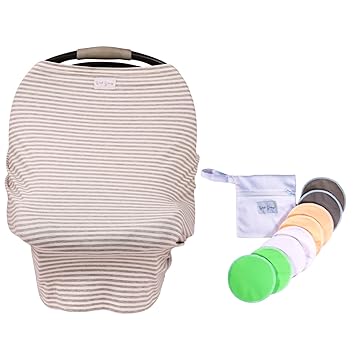 Amazon Com Carseat Canopy Nursing Cover 8 Nursing Pads Bundle