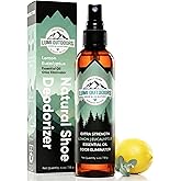 Lumi Outdoors Natural Shoe Deodorizer Spray (700+ Sprays) - Extra Strength Shoe Odor Eliminator for Smelly Shoes & Foot Odor - Replaces Shoe Balls & Inserts - Eucalyptus Lemongrass