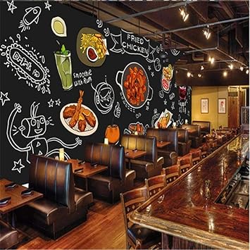 images Background Restaurant Wallpaper Design custom hand black hand painted korean