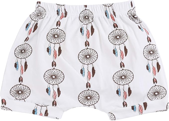 Amazon ベビー ハレムパンツ 子ども服 子供 ショートパンツ ハーフパンツ ママが考えた コットン オールシーズン使える ニッカボッカ 短パン 赤ちゃん 動物 果物 コットン 夏 ショートパンツ ハーフパンツ 通販