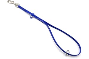 GROOMERSPRO Jelly Pet Grooming Loop for Dogs, Groomers Helper, BioThane Material is Easy to Clean, Waterproof & Durable Noose Loop, Fits Most Pet Grooming Tubs/Tables/3/8”x24” W/Ring Royal Blue