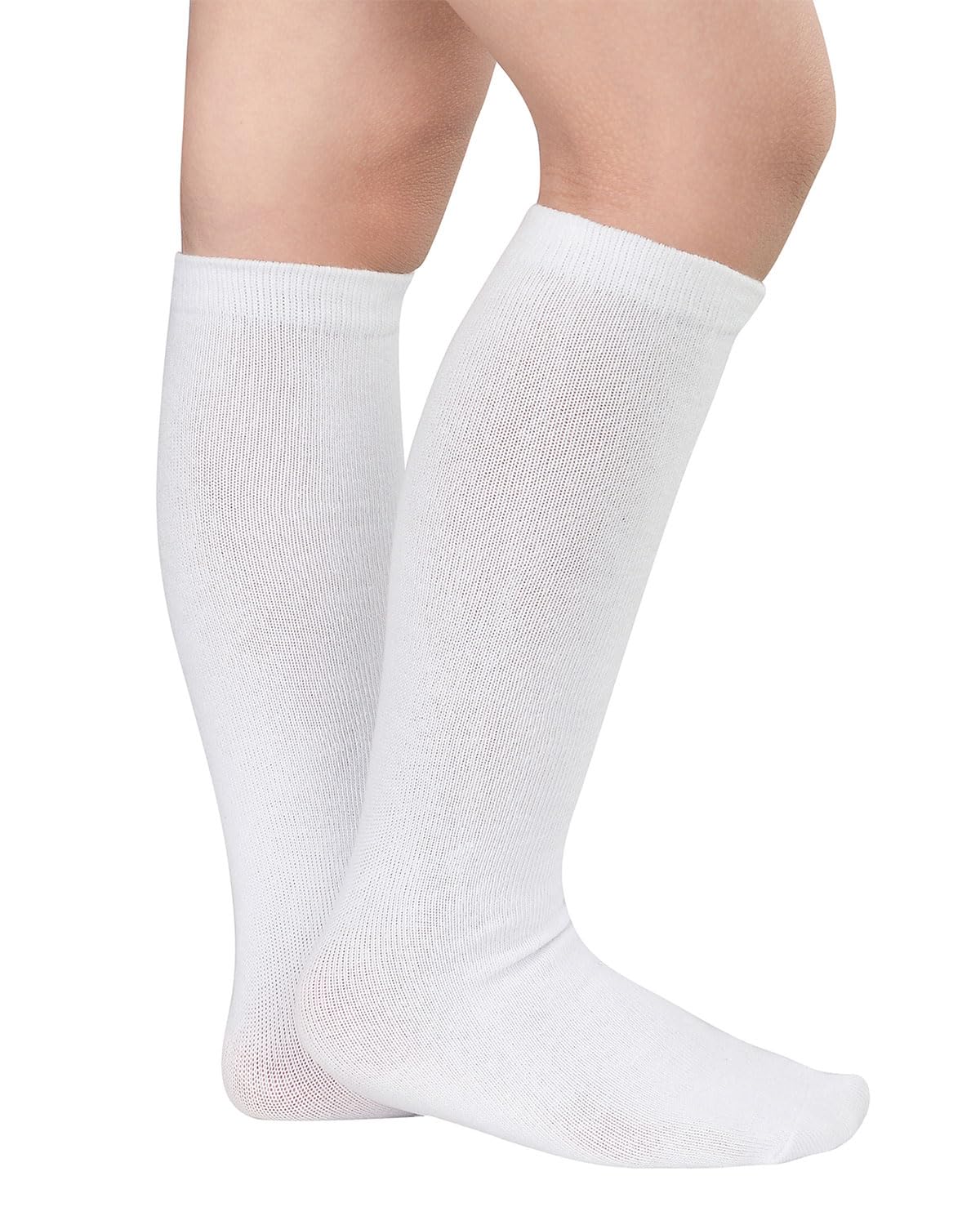 Photo 1 of Kids Toddler Youth Cotton Soccer Socks Knee High Soft Tube Socks Long Sport Stockings for Boys Girls 1Pc White 3-6 Years