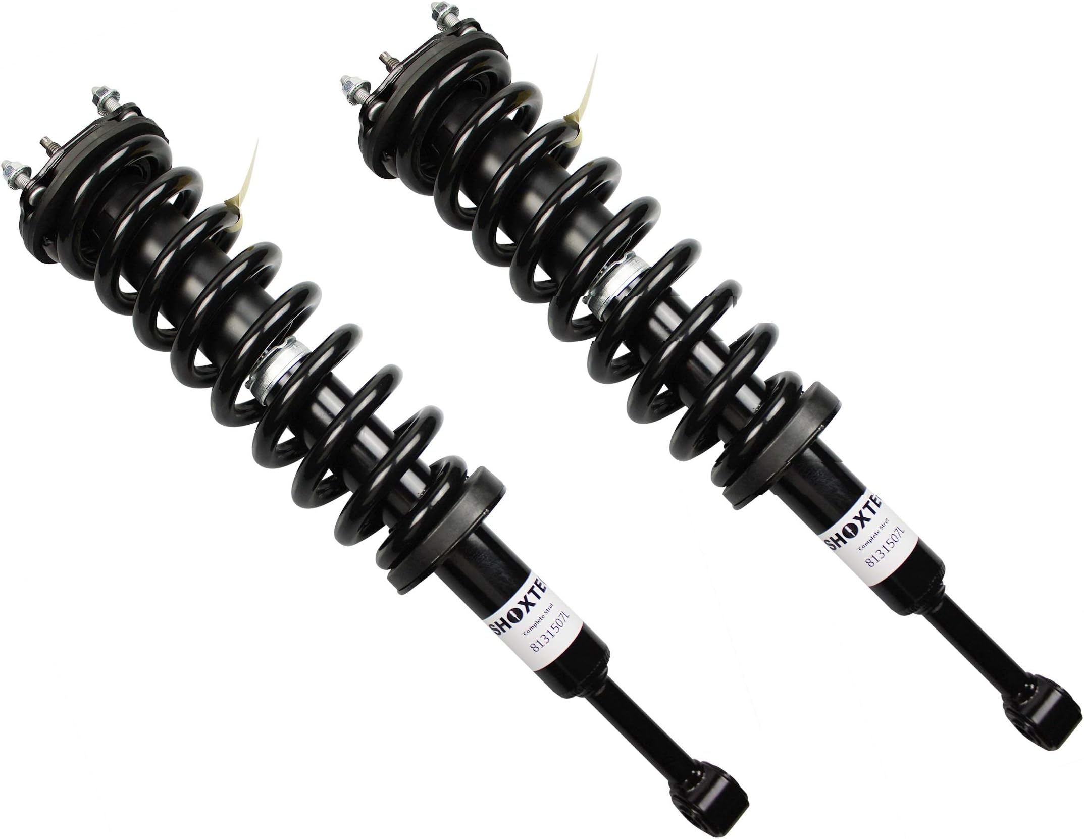 Shoxtec Toyota Tundra Front Pair (2) Complete Strut Assembly Shock Absorber Coil Spring Kit, fit 2007 2008 2009 2010 2011 2012 2013 2014 Toyota Tundra 4.0L & 5.7L (Repl. Monroe 171119L, 171119R)