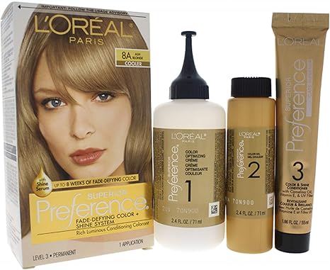 Amazon L Oreal Paris 県haircol 8aサイズ1ctロレアルプリファレンスヘアカラーアッシュブロンド 8 A ロレアル L Oreal 白髪染め 通販