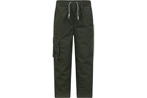 Mountain Warehouse Pull Up Kids Cargo Pants - 100% Cotton Trousers